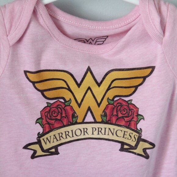 Wonder Woman  0-3M Diaper Shirt New - Picture 2 of 2